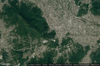 Vue aérienne de Kotohira