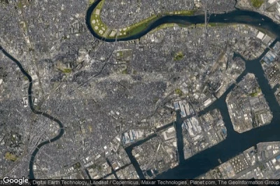 Vue aérienne de Kawasaki
