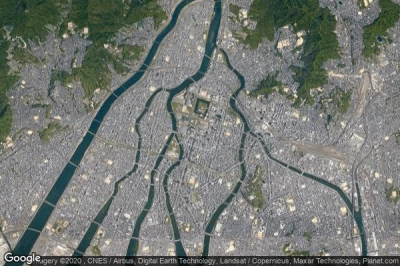 Vue aérienne de Hiroshima-shi