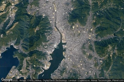 Vue aérienne de Hiradogoyamachi