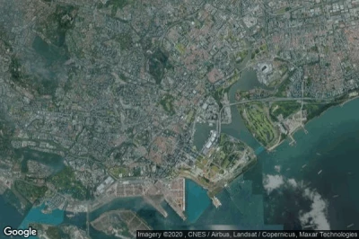 Vue aérienne de Singapore