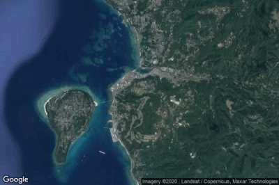 Vue aérienne de Motobu