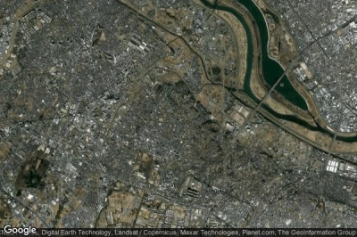 Vue aérienne de Asaka