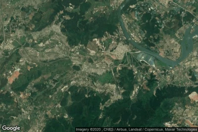 Vue aérienne de Zhongyang