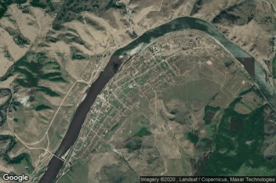 Vue aérienne de Sretensk