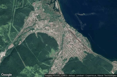Vue aérienne de Slyudyanka