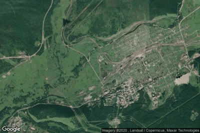 Vue aérienne de Skovorodino