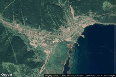 Vue aérienne de Kultuk