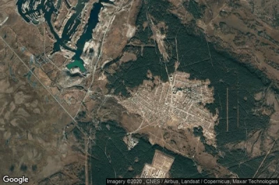 Vue aérienne de Drovyanaya