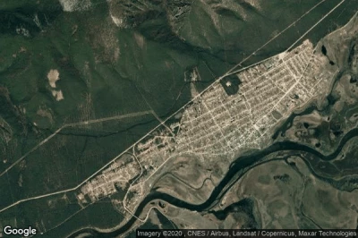 Vue aérienne de Barguzin