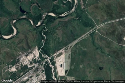 Vue aérienne de Novaya Chara