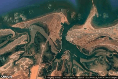 Vue aérienne de Port Hedland