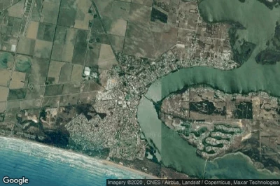 Vue aérienne de Goolwa