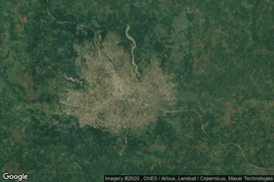 Vue aérienne de Mweka