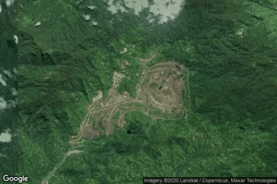 Vue aérienne de Panguna