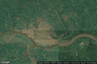 Vue aérienne de Lusambo
