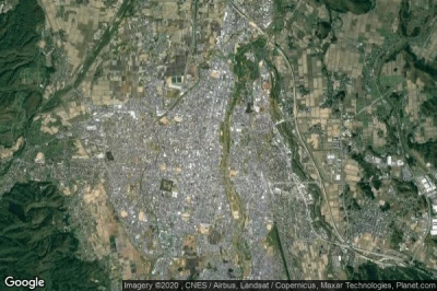 Vue aérienne de Yonezawa