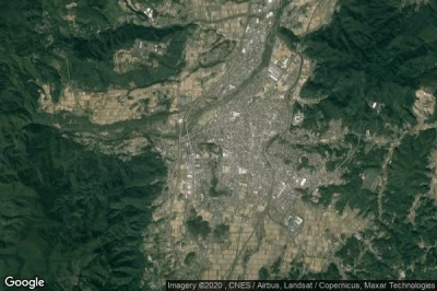 Vue aérienne de Shiroishi