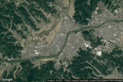 Vue aérienne de Okawara