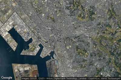 Vue aérienne de Chiba-shi