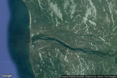 Vue aérienne de Ozernovskiy