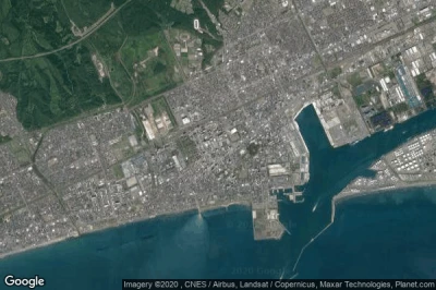 Vue aérienne de Tomakomai