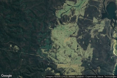 Vue aérienne de Wapengo