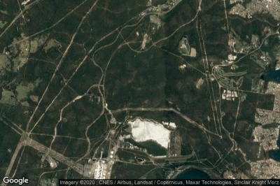 Vue aérienne de Lake Macquarie Shire