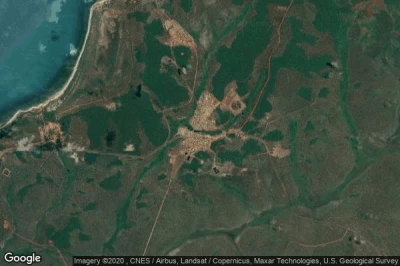 Vue aérienne de Bamaga