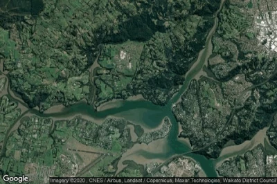 Vue aérienne de Whenuapai