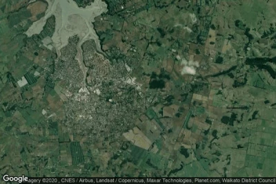Vue aérienne de Waiuku