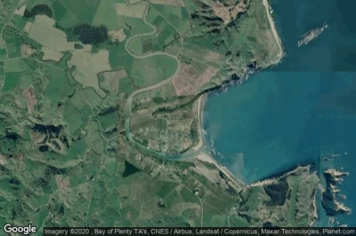Vue aérienne de Tolaga Bay
