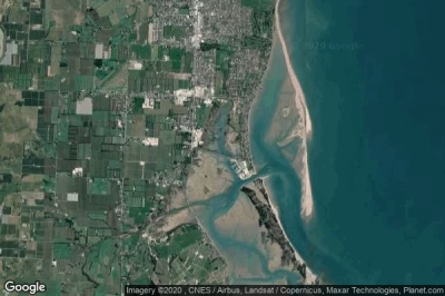 Vue aérienne de Motueka