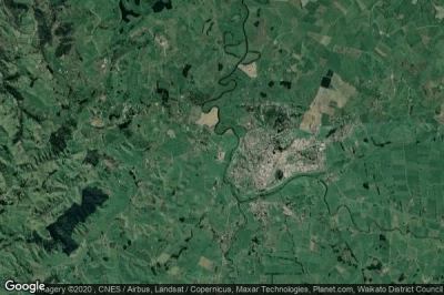 Vue aérienne de Otorohanga