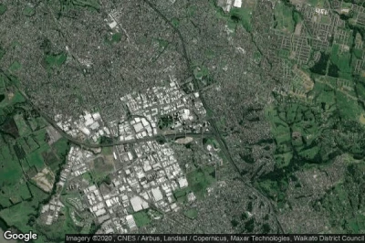 Vue aérienne de Manukau City