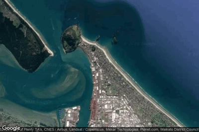Vue aérienne de Mount Maunganui