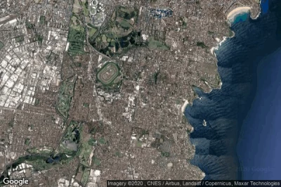 Vue aérienne de Randwick