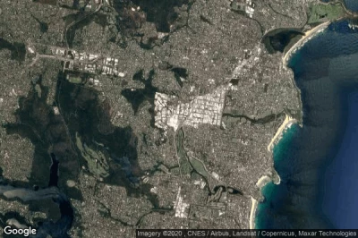 Vue aérienne de Brookvale