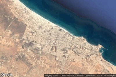 Vue aérienne de Zuwarah