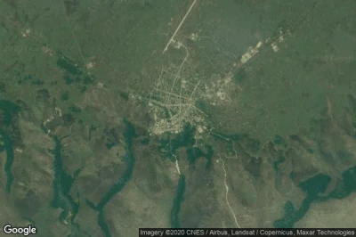 Vue aérienne de Djambala