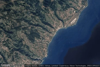 Vue aérienne de Santa Cruz