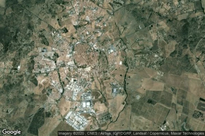 Vue aérienne de Evora