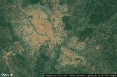 Vue aérienne de Gagnoa