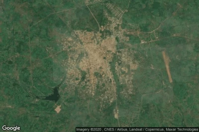 Vue aérienne de Dinbékana