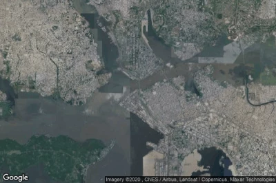 Vue aérienne de Abidjan