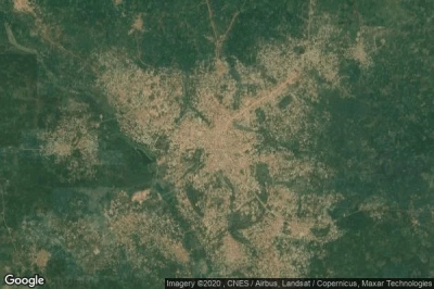 Vue aérienne de Berekum