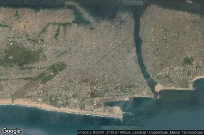 Vue aérienne de Cotonou