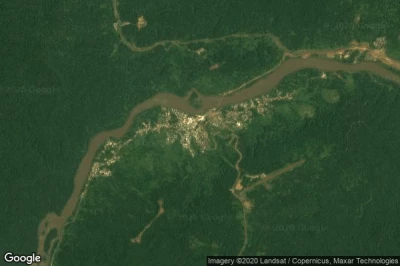 Vue aérienne de Lastoursville