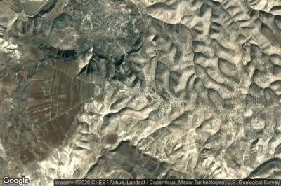 Vue aérienne de Umm Qays