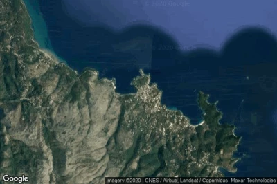 Vue aérienne de Kassiopi